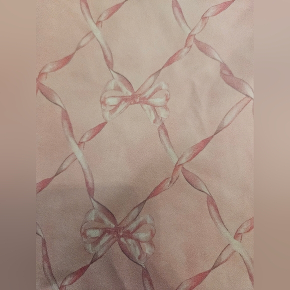 LoveShackFancy x Beach Riot Bow Print Leggings Pink High Rise Size S Coquette - Picture 5 of 7